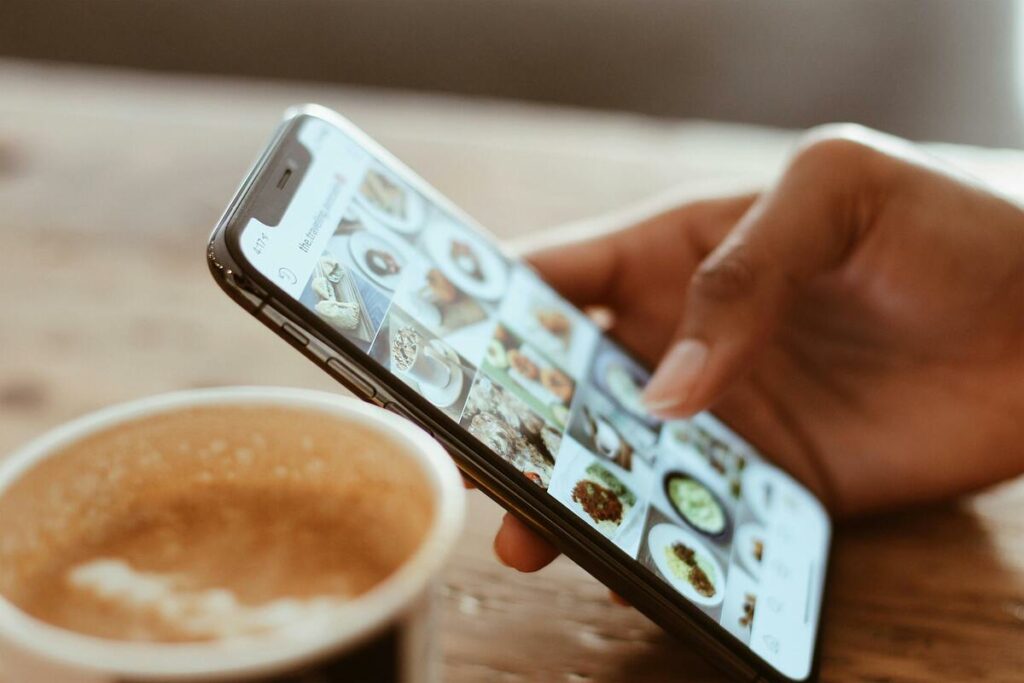 Image montrant un exemple de référencement Instagram